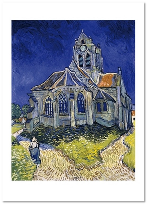 «Открытка Vincent van Gogh — The Church in Auvers-sur-Oise (VG12)», бренда Artistic Card - фото №1