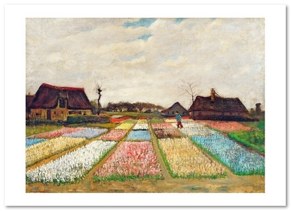  «Открытка Vincent van Gogh — Flower Beds in Holland (VG17)», бренда Artistic Card - фото №1