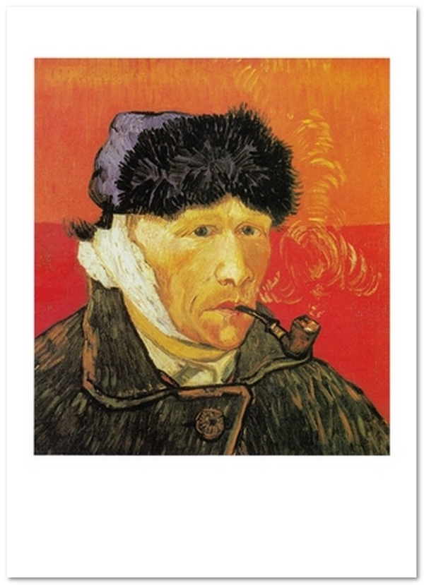 «Открытка Vincent van Gogh — Self-Portrait with Bandaged Ear and Pipe (VG21)», бренда Artistic Card - фото №1