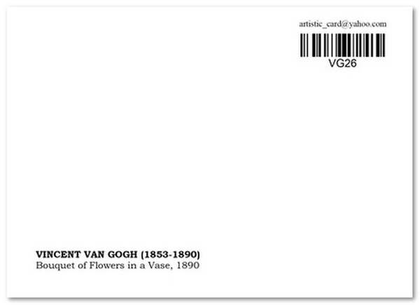 «Открытка Vincent van Gogh — Bouquet of Flowers in a Vase (VG26)», бренда Artistic Card - фото №1