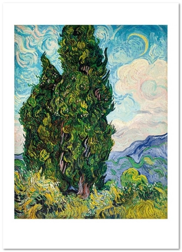 «Листівка Vincent van Gogh — Cypresses (VG29)», бренду Artistic Card - фото №1