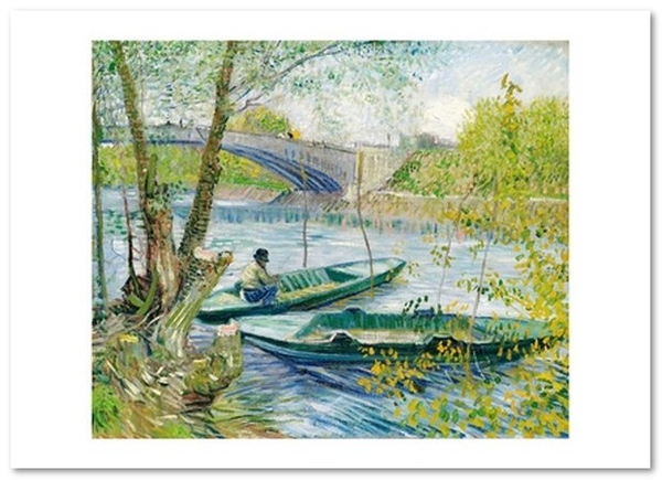 «Открытка Vincent van Gogh — Fishing in Spring, the Pont de Clichy (VG32)», бренда Artistic Card - фото №1