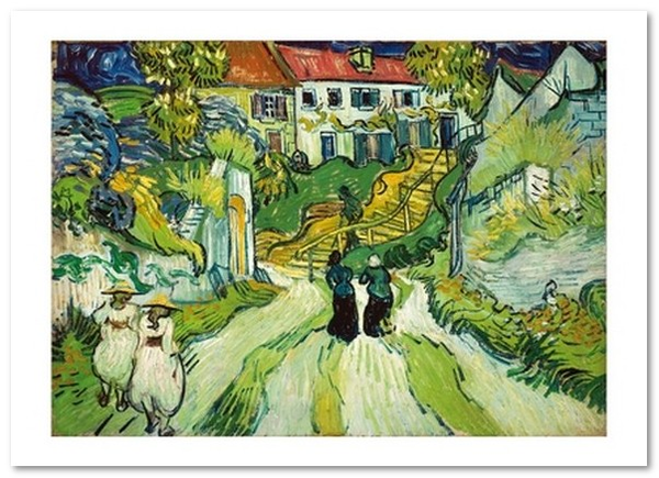 «Открытка Vincent van Gogh — Stairway at Auvers (VG34)», бренда Artistic Card - фото №1