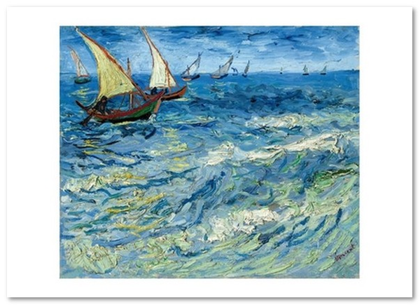 «Открытка Vincent van Gogh — Seascape at Saintes-Maries (VG38)», бренда Artistic Card - фото №1