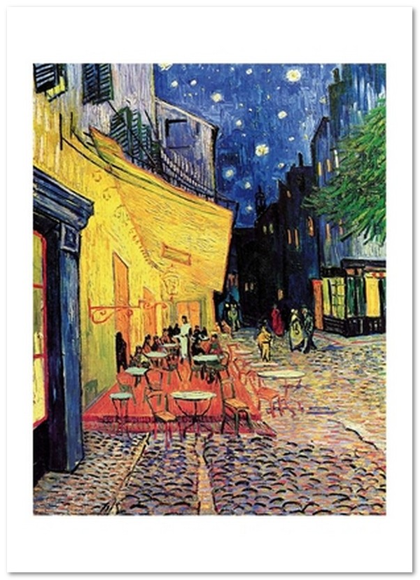 «Открытка Vincent van Gogh — Cafe Terrace at Night (VG39)», бренда Artistic Card - фото №1