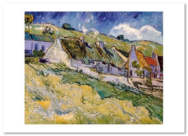 «Открытка Vincent van Gogh — Thatched Cottages (VG48)», бренда Artistic Card - фото №1