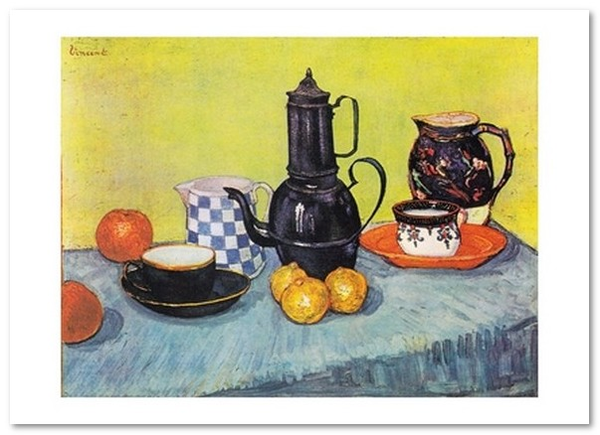 «Открытка Vincent van Gogh — Still Life with Coffee Pot, Dishes and Fruit (VG56)», бренда Artistic Card - фото №1