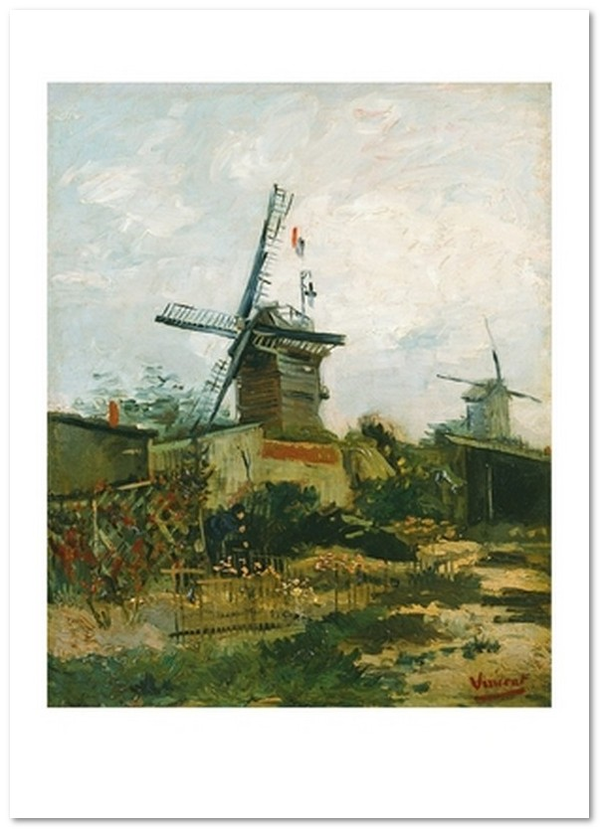  «Открытка Vincent van Gogh — Windmills on Montmartre (VG60)», бренда Artistic Card - фото №1
