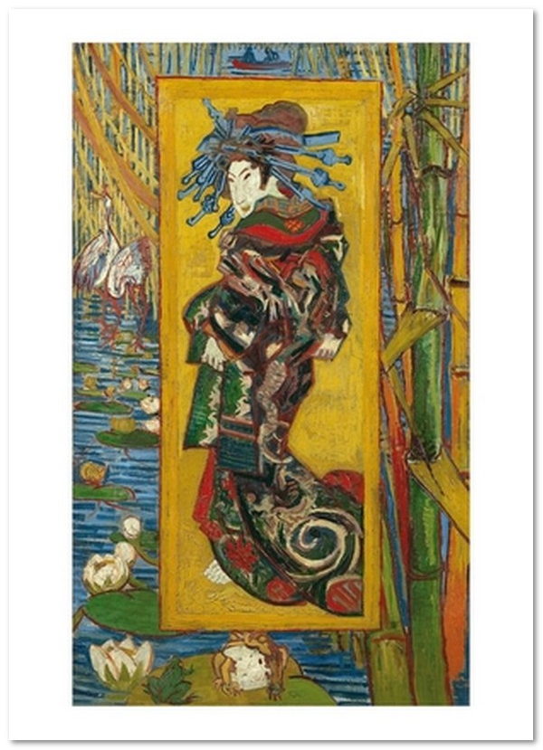 «Открытка Vincent van Gogh — The Courtesan (after Eisen) (VG64)», бренда Artistic Card - фото №1