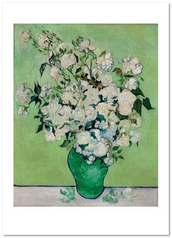  «Открытка Vincent van Gogh — Roses, 1890 (VG65)», бренда Artistic Card - фото №1