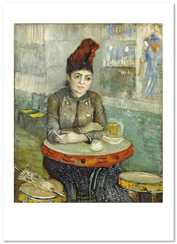 «Открытка Vincent van Gogh — Agostina Segatori Sitting in the Cafe du Tambourin (VG69)», бренда Artistic Card - фото №1