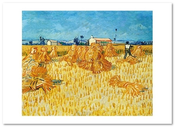  «Открытка Vincent van Gogh — Corn Harvest in Provence (VG75)», бренда Artistic Card - фото №1