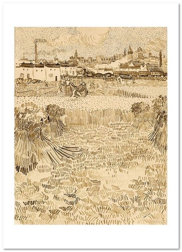  «Листівка Vincent van Gogh — Arles View from the Wheatfields (VG83)», бренду Artistic Card - фото №1