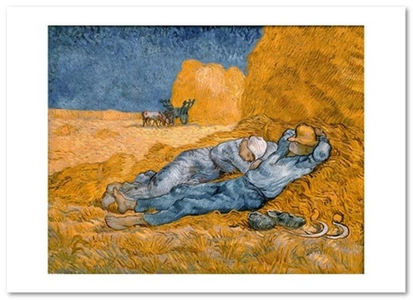  «Открытка Vincent van Gogh — Noon Rest from Work (after Jean-Francois Millet) (VG85)», бренда Artistic Card - фото №1