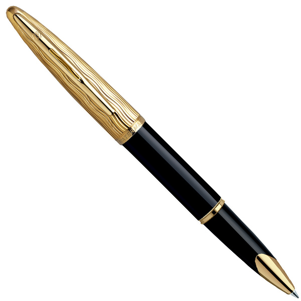  «Шариковая ручка Waterman Carene Deluxe Essential Black GT (21 204)», бренда Waterman - фото №1