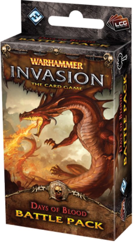  «Дополнение к игре FFG Warhammer: Invasion LCG: Days of Blood Battle Pack (13411)», бренда Fantasy Flight Games - фото №1