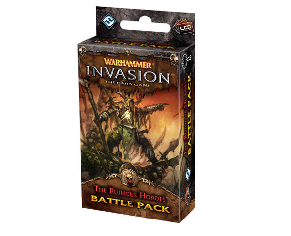  «Дополнение к игре FFG Warhammer: Invasion LCG: The Ruinous Hordes Battle Pack (13275)», бренду Fantasy Flight Games - фото №1