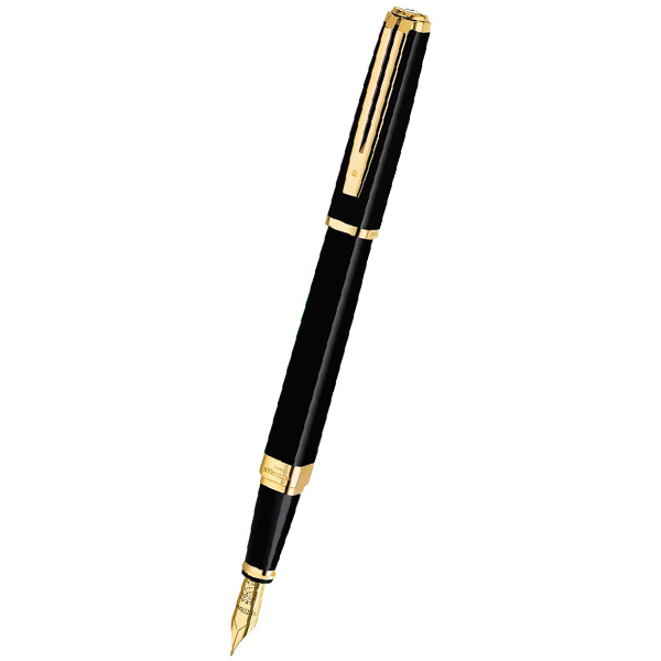  «Ручка Waterman EXCEPTION Slim Black GT FP F (11 028)», бренда Waterman - фото №1
