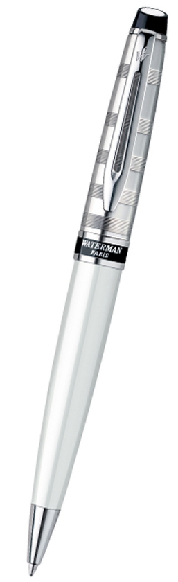  «Шариковая ручка Waterman Expert Deluxe White CT BP (20 039)», бренда Waterman - фото №1