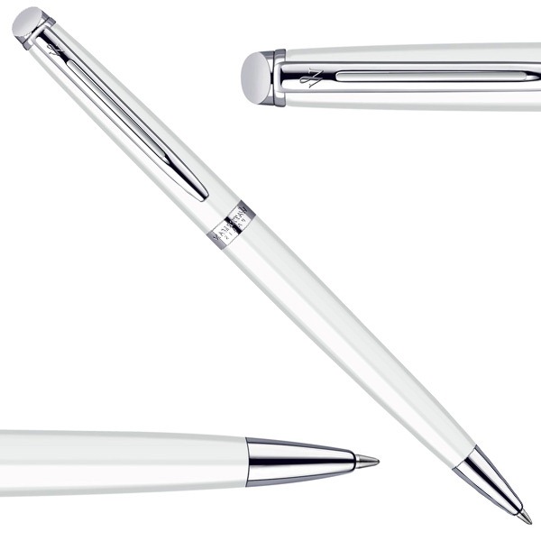  «Шариковая ручка Waterman Hemisphere White CT (22 062)», бренда Waterman - фото №1