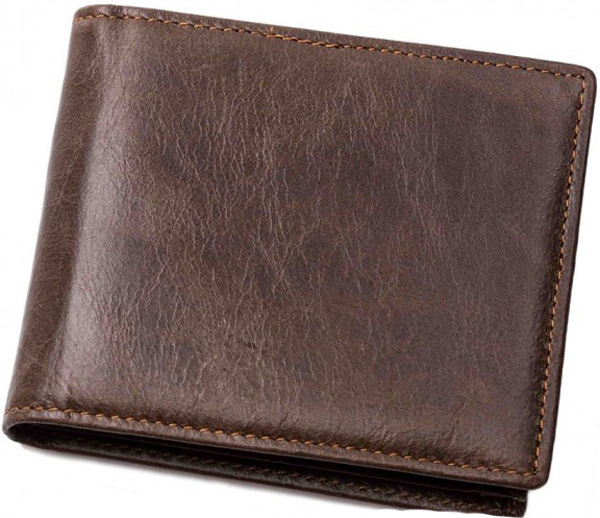 «Портмоне шкіряне коричневе Tiding Bag (X198-2B)», бренду Tiding Bag - фото №1