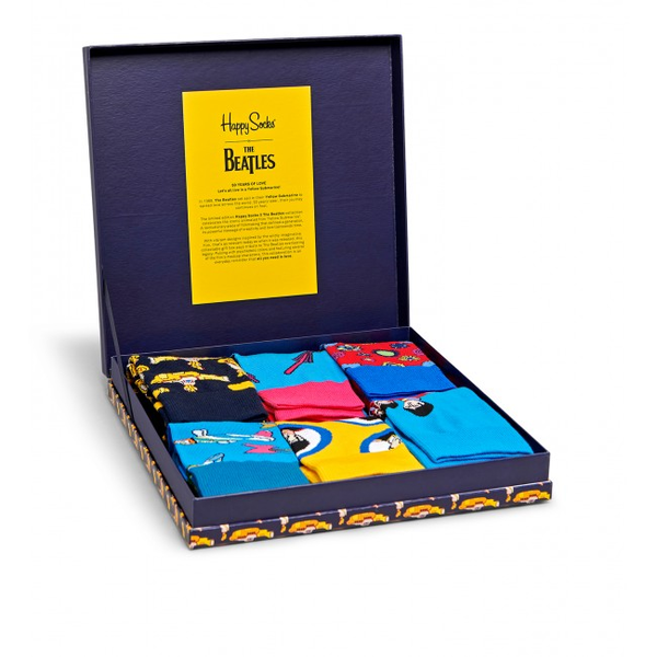  «Носки Happy Socks The Beatles Socks Box Set 6 пар 41-46 р (XBEA10-6000)», бренда Happy Socks - фото №1
