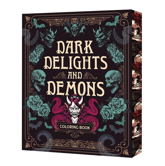 Бумажная книга «Dark Delights and Demons Coloring Book», автор Редакция Chartwell Books - фото №1