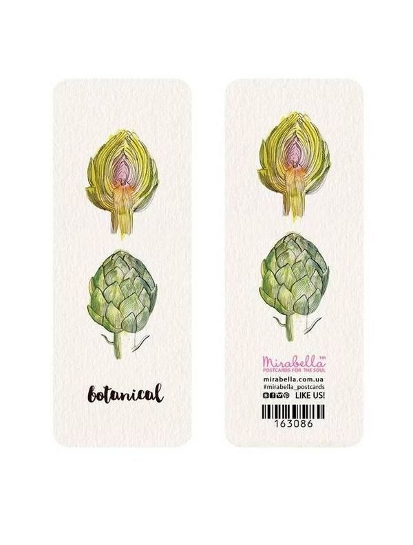 «Закладка для книг Mirabella Postcards Botanical (163086)», бренду Mirabella Postcards - фото №1