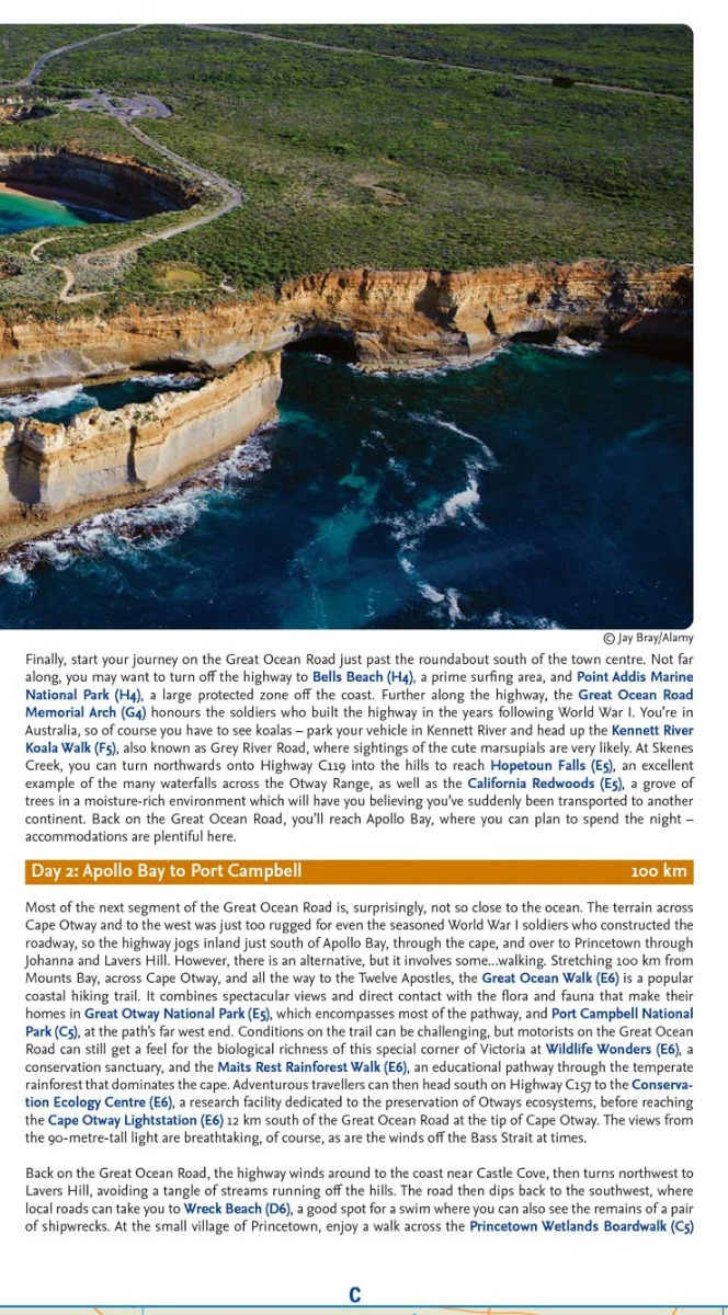 [object Object] «Collins The Great Ocean Road Touring Map. Plan Your Adventure Along Australia's South-Eastern Coast» - фото №2 - миниатюра