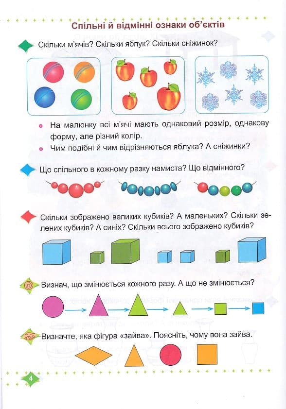 Математика. 1 клас. Навчальний посібник у 3-х частинах. Частина 1 — фото 2