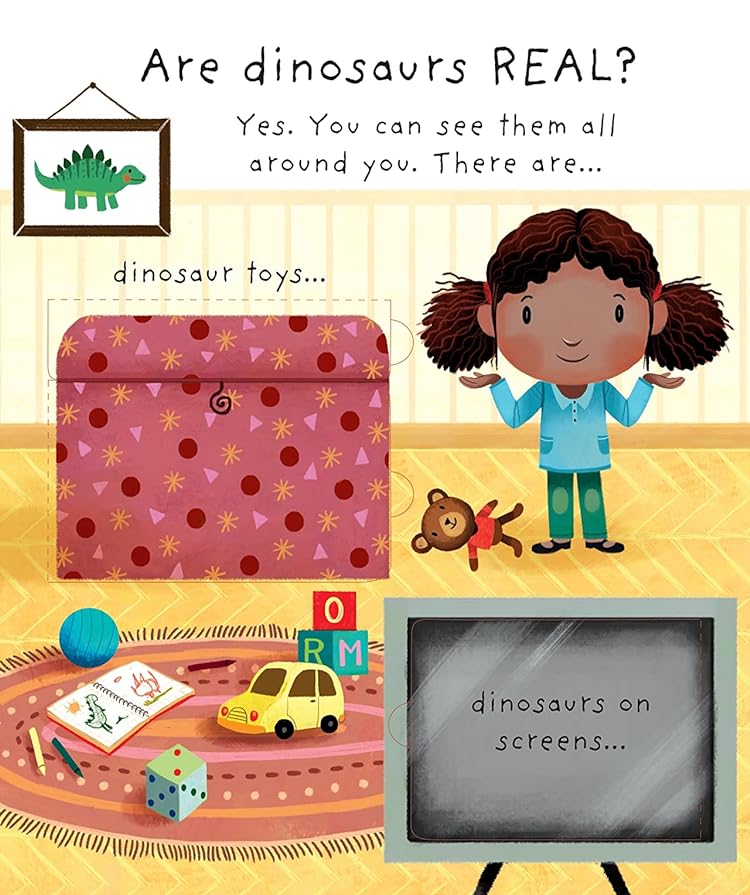 [object Object] «Very First Lift-the-Flap Questions and Answers. Are Dinosaurs Real?», автор Кэйти Дэйнс - фото №2 - миниатюра