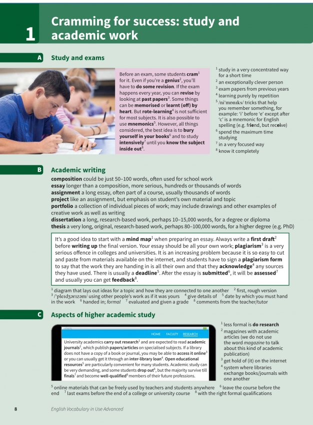[object Object] «English Vocabulary in Use: Advanced Book with Answers: Vocabulary Reference and Practice», автор Майкл Маккарті - фото №2 - мініатюра