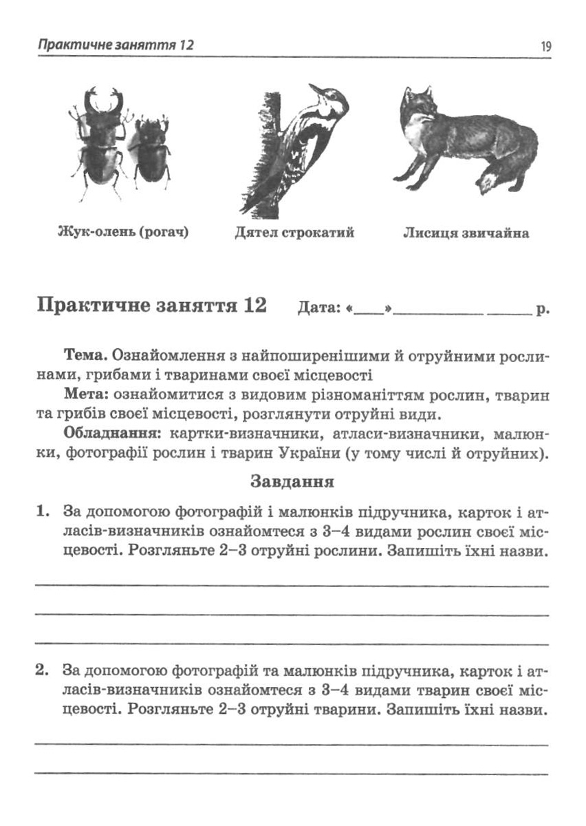 [object Object] «Природознавство. 5 клас. Зошит для практичних робіт і занять», авторів Ольга Кулініч, Анжела Басок - фото №2 - мініатюра