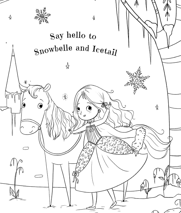 [object Object] «Princess Snowbelle's Colouring Book» - фото №2 - миниатюра