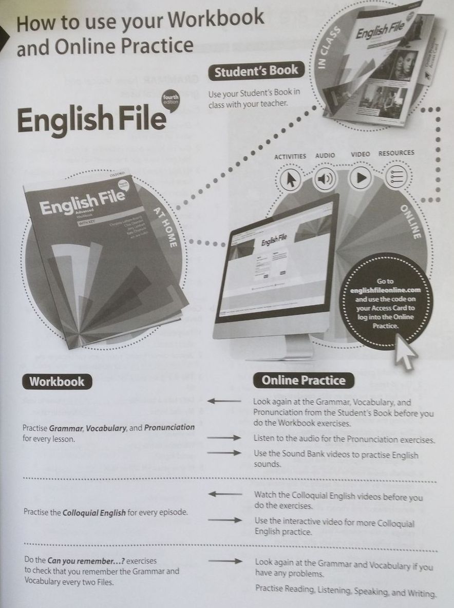 [object Object] «English File. Advanced. Workbook with Key», авторов Клайв Оксенден, Кристина Латам-Кениг, Джерри Ламберт, Кейт Чомаки - фото №2 - миниатюра