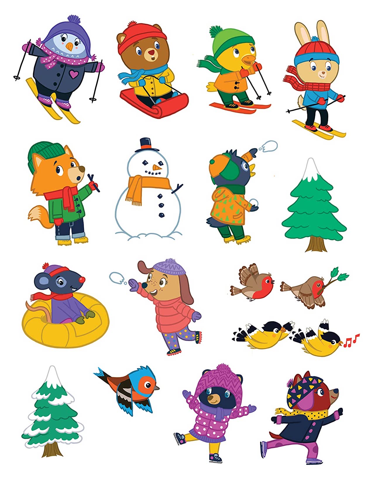 [object Object] «Jumbo Stickers for Little Hands. Winter Wonderland», автор Джомике Теджидо - фото №2 - миниатюра