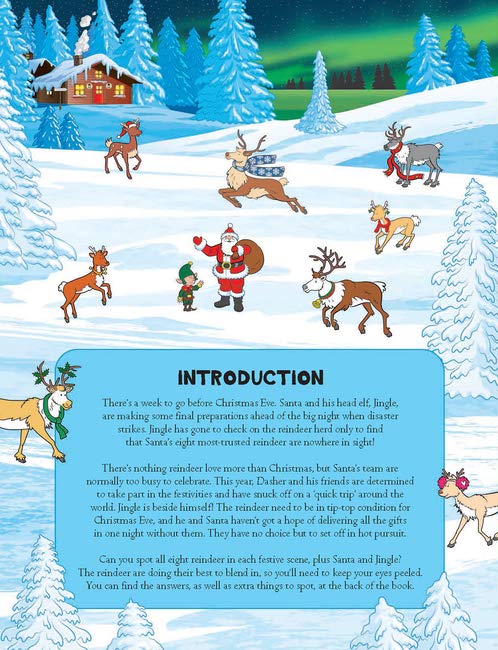 [object Object] «Where's Santa's Reindeer? A Festive Search and Find Book», авторів Пол Моран, Гергей Форіж, Адам Лінлі, Хорхе Сантільян - фото №2 - мініатюра