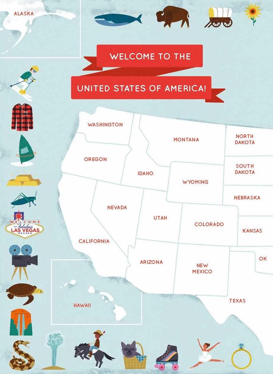 [object Object] «The 50 States. Activity Book», автор Габриэль Балкан - фото №2 - миниатюра