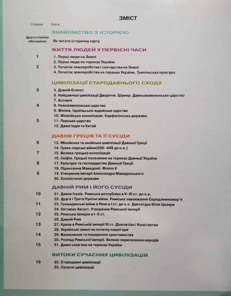 [object Object] «Атлас. 6 клас. Історія України та Всесвітня історія. Інтегрований курс», автор Ігор Щупак - фото №2 - мініатюра