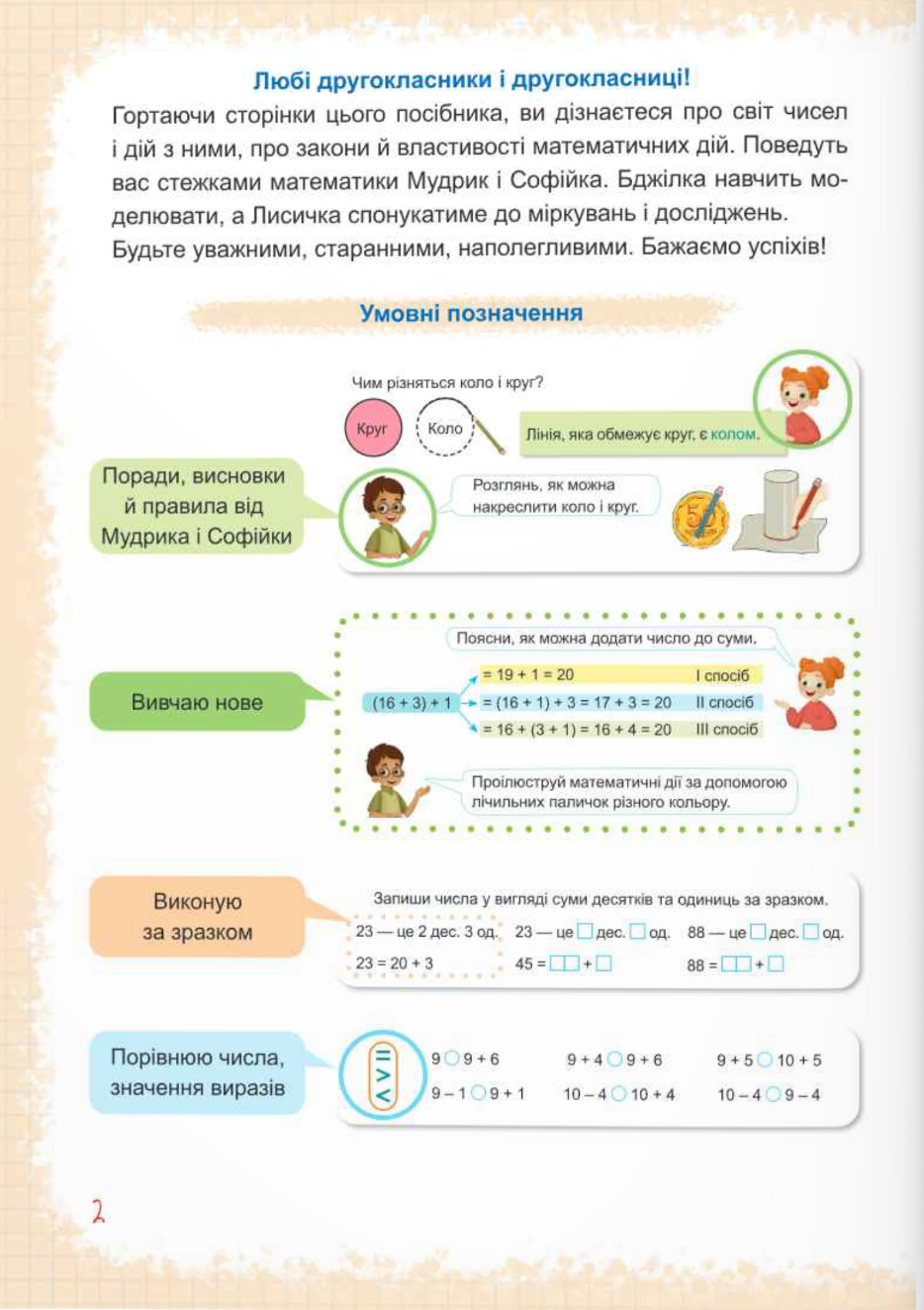 [object Object] «Математика. 2 клас. Навчальний посібник у 3-х частинах. Частина 1», авторів Антоніна Заїка, Світлана Тарнавська - фото №2 - мініатюра