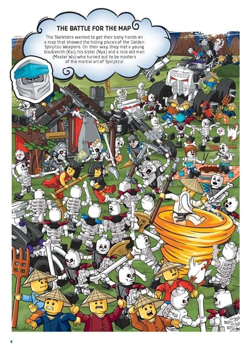 [object Object] «LEGO® NINJAGO®: Where’s the Ninja? A Search and Find Adventure (with Zane minifigure)» - фото №2 - мініатюра