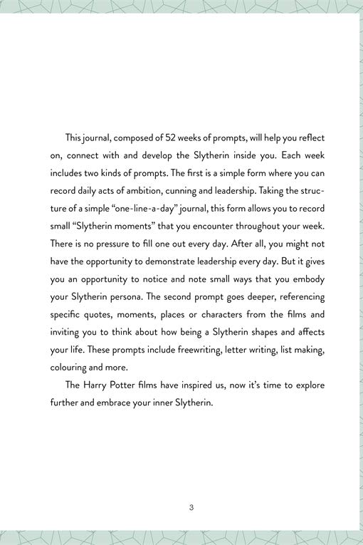 [object Object] «Harry Potter. Ambition. A guided journal for embracing your inner Slytherin» - фото №3 - миниатюра