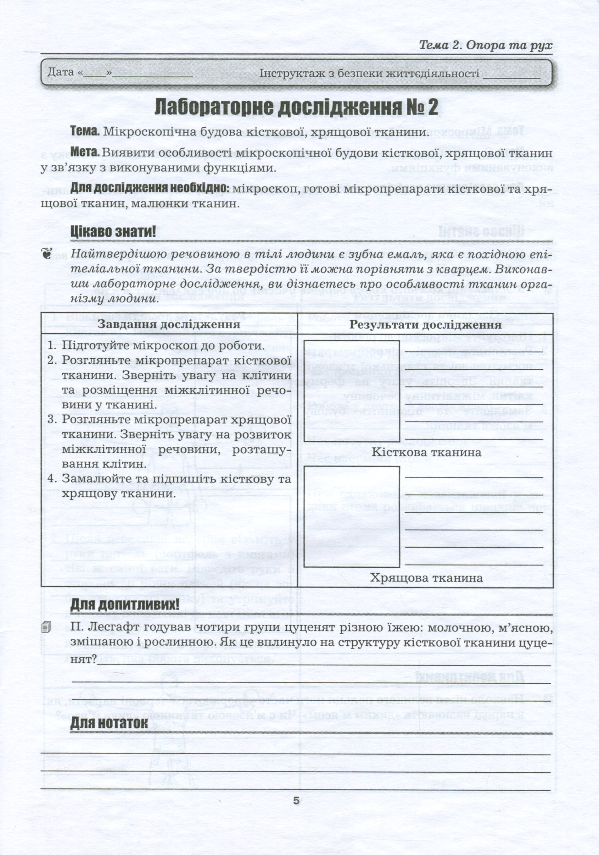 Біологія. 8 клас. Лабораторні дослідження, лабораторна робота, дослідницький практикум, проекти — фото 4