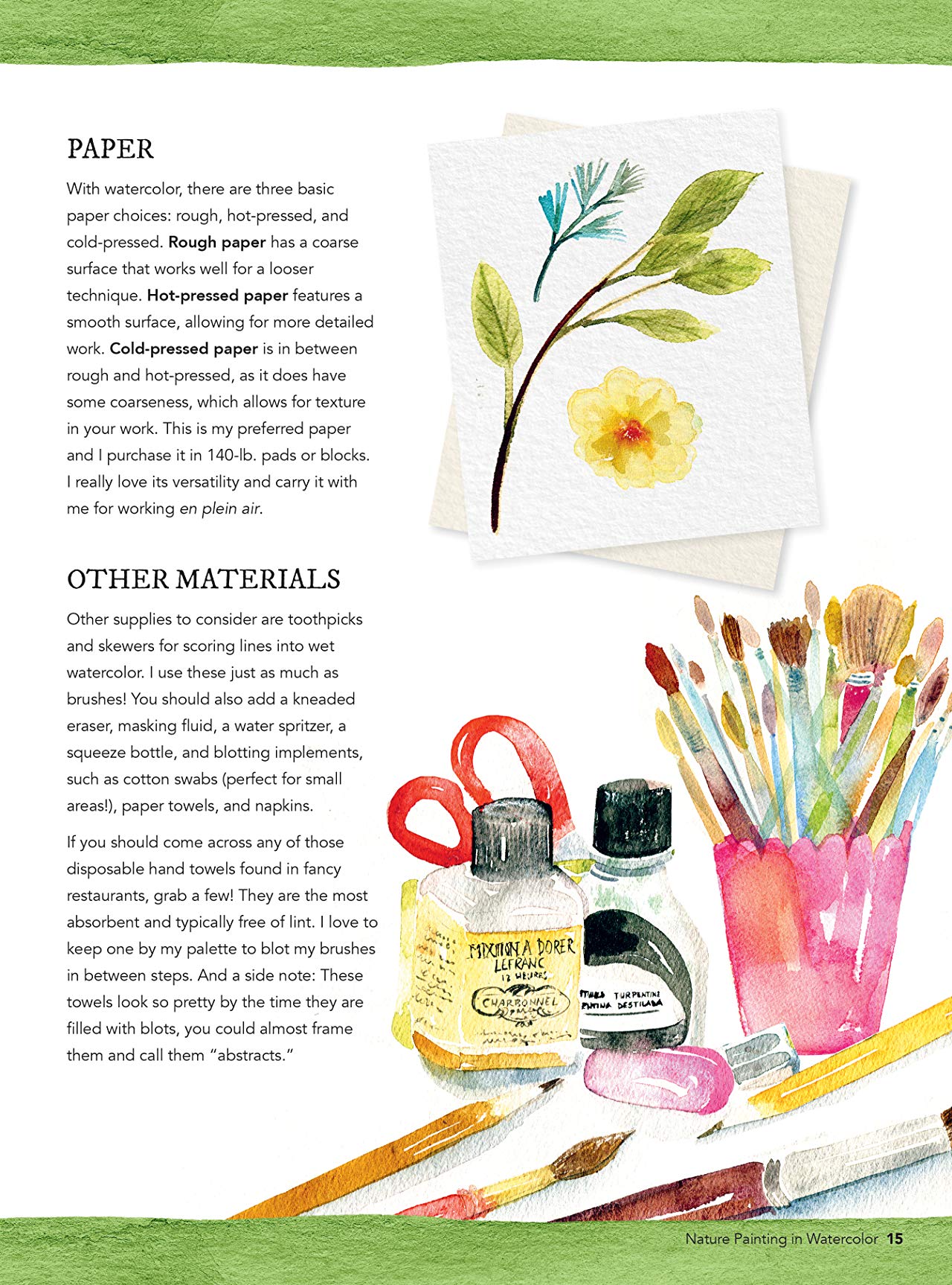 [object Object] «Nature Painting in Watercolor. Learn to paint florals, ferns, trees, and more in colorful, contemporary watercolor», автор Кристина Ломбарді - фото №3 - мініатюра