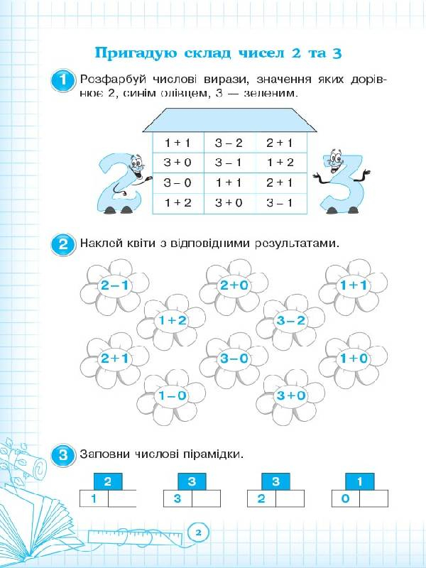 [object Object] «Кроки до успіху. Вчуся обчислювати усно. 2 клас (+ наліпки)», авторів Євгенія Максимова, Лариса Шелкова, Наталя Фартушко - фото №3 - мініатюра