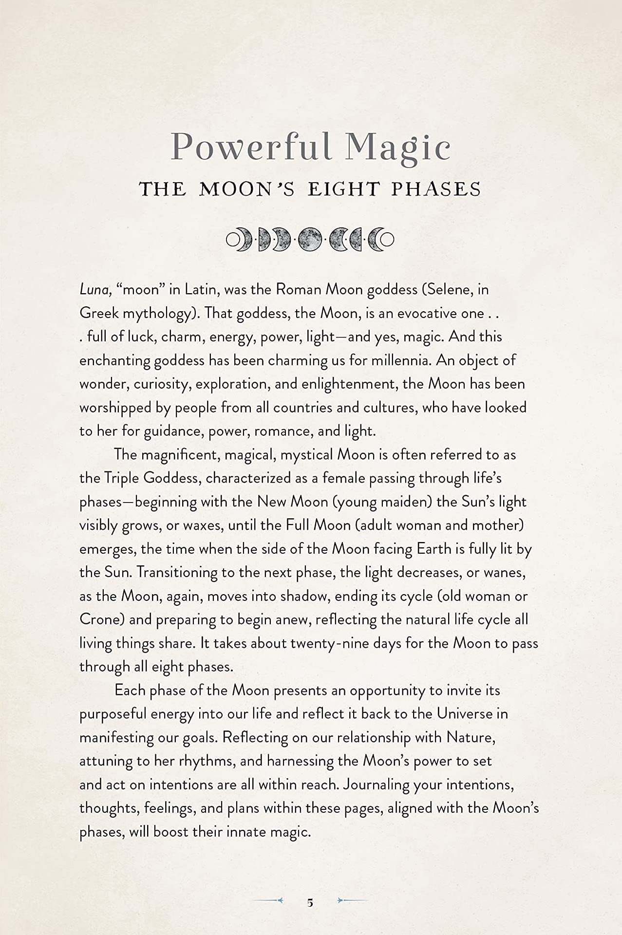 [object Object] «Moon Magic Journal. Harness the Power of the Lunar Cycles with Guided Rituals, Spells, and Meditations», автор Аврора Кейн - фото №3 - миниатюра