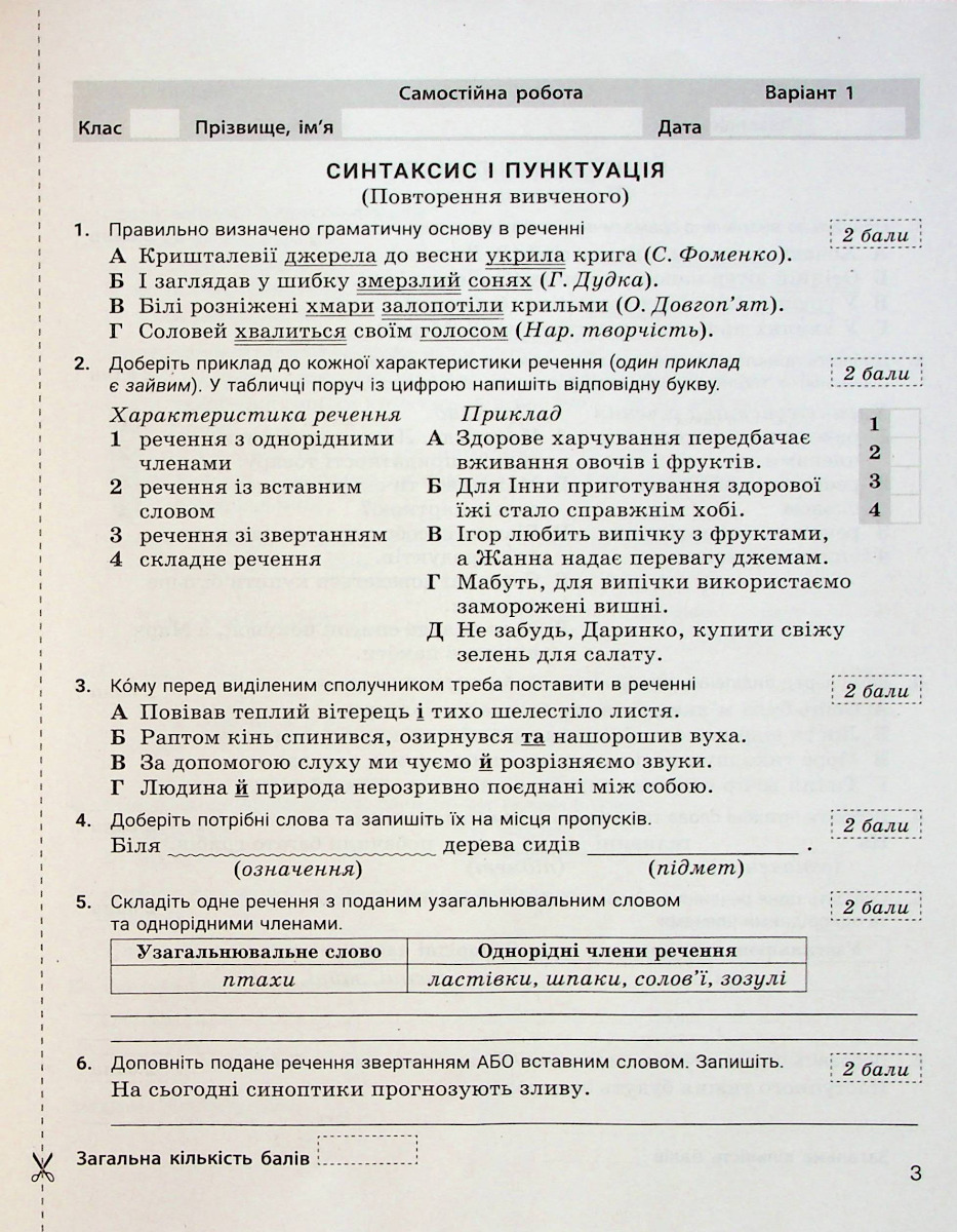 [object Object] «Українська мова. 6 клас. Контроль результатів навчання», авторов Александр Заболотный, Виктор Заболотный - фото №3 - миниатюра