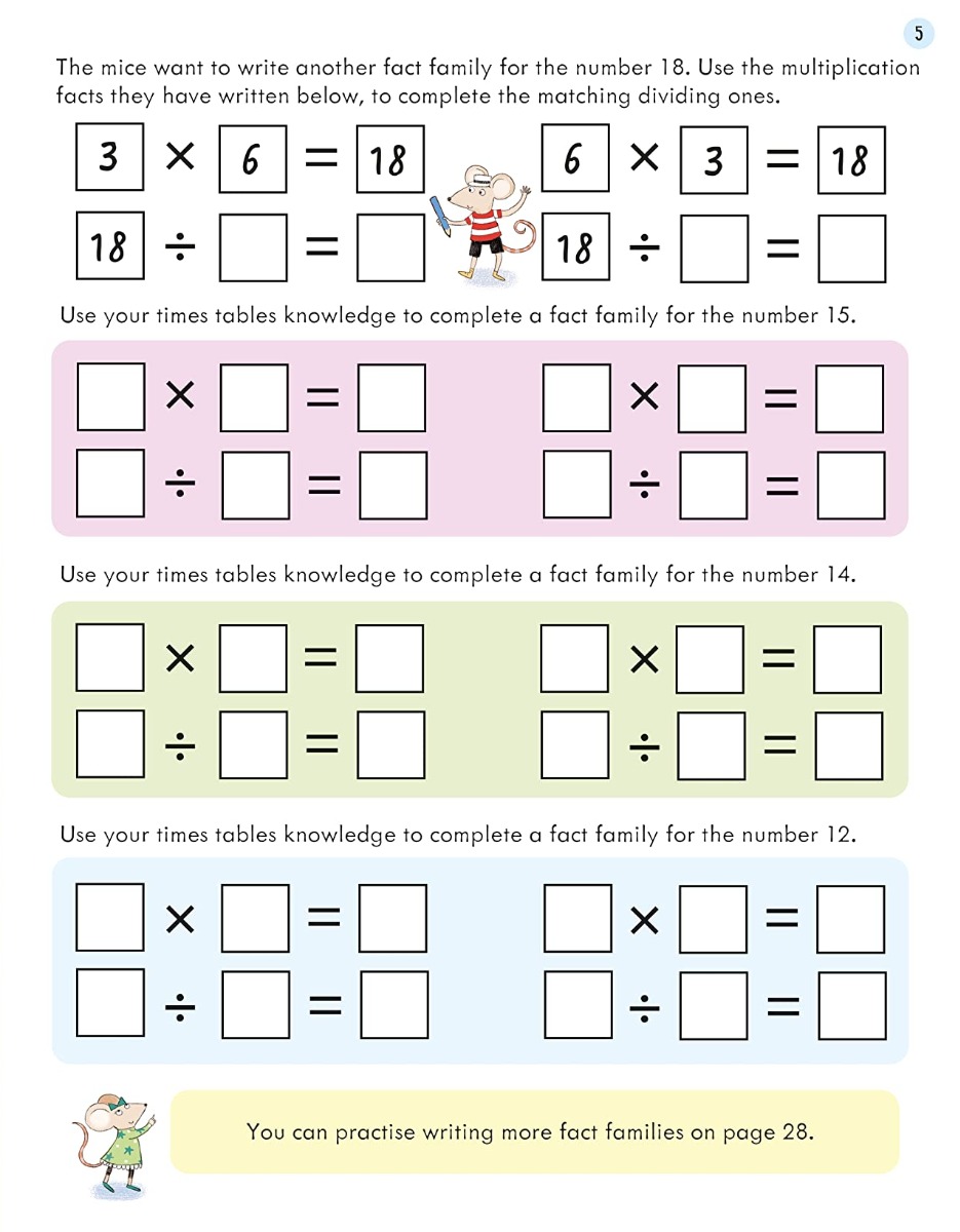 [object Object] «Usborne Workbooks Dividing 7-8», автор Бэти Холли - фото №3 - миниатюра