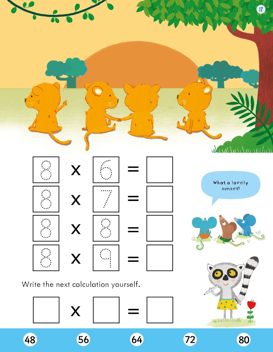 [object Object] «Usborne Workbooks Times Tables 6-7», автор Бэти Холли - фото №3 - миниатюра