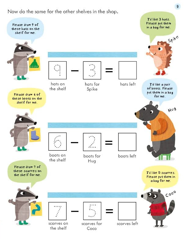 [object Object] «Usborne Workbooks Subtracting 5-6», автор Бэти Холли - фото №3 - миниатюра